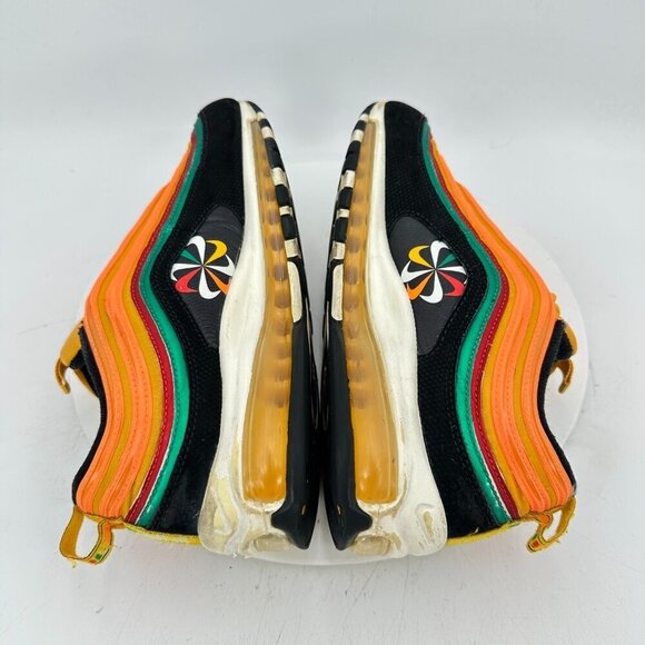Nike Air Max 97 Men Size 9 CK9399-001 Orange Sunburst Wheel Logo Training Shoes - Picture 6 of 11